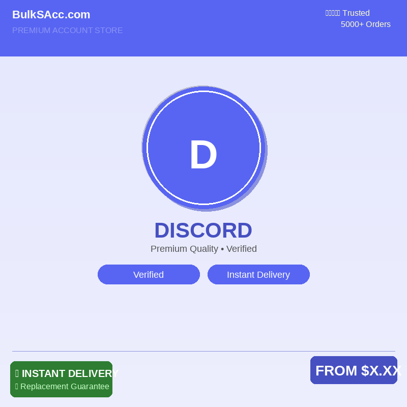 Buy Discord Accounts | SMS Verified | Email Verified