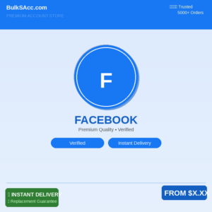 Buy Facebook Accounts - Canada | Marketplace | 2FA | SMS Verified | Email Verified