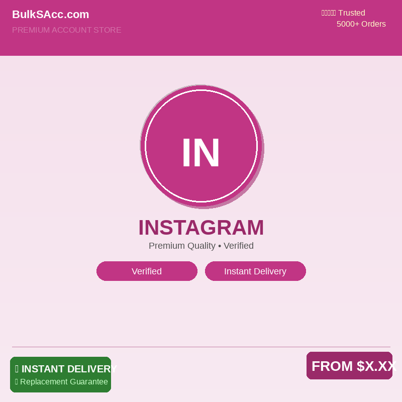 Buy Instagram Accounts - Italy | SMS Verified