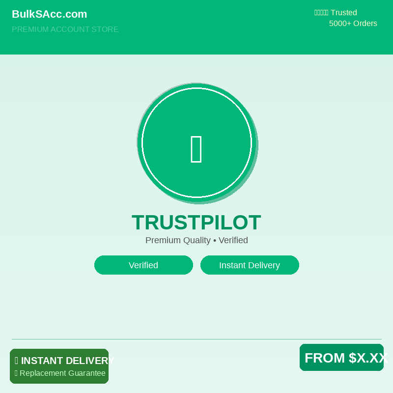 β¨ Fresh USA Trustpilot Accounts (2026 Creation) πΊπΈ | Non-Premium | Ready to Use β¨