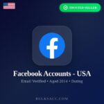 Buy Facebook Accounts – USA | Email Verified | Aged 2014 | Dating