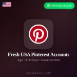 Buy Fresh USA Pinterest Accounts | Age: 15-30 Days | Email Verified
