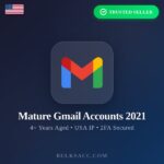 Buy Mature Gmail Accounts 2021 | 4+ Years Aged | USA IP | 2FA Secured | Quick Delivery