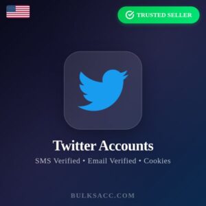 Buy Twitter Accounts | SMS Verified | Email Verified | Cookies