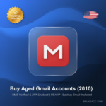 Buy Aged Gmail Accounts (2010) – SMS Verified & 2FA Enabled | USA IP | Backup Email Included
