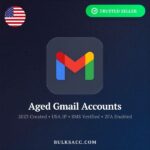 Buy Aged Gmail Accounts (2023) SMS Verified & 2FA Enabled | USA IP | Backup Email Included