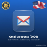 Gmail Accounts (2006) | SMS Verified | 2FA Enabled | Backup Email | USA IP