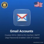 Gmail Accounts | Created 2016 | SMS & 2FA Verified | SMTP (App Password) Enabled | USA IP Created