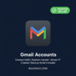 Gmail Accounts | Created 2008 | Random Gender | Mixed IP Created | Backup Email Included