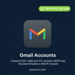 Gmail Accounts | Created 2025 | SMS & 2FA Verified | SMTP (App Password) Enabled | USA IP Created